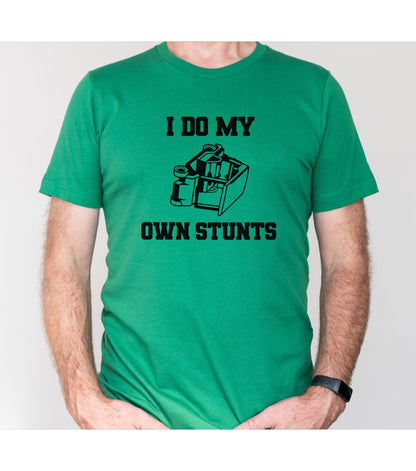 Wrecked Golf Cart I Do My Own Stunts Graphic T-Shirt