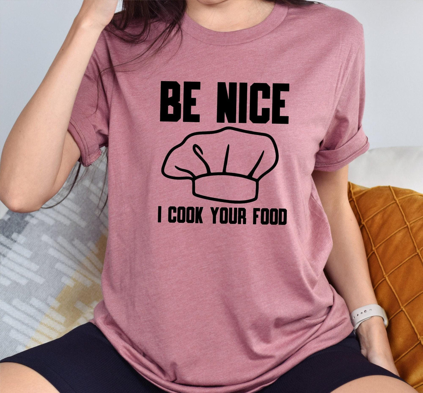 Be Nice I Cook Your Food Graphic T-Shirt