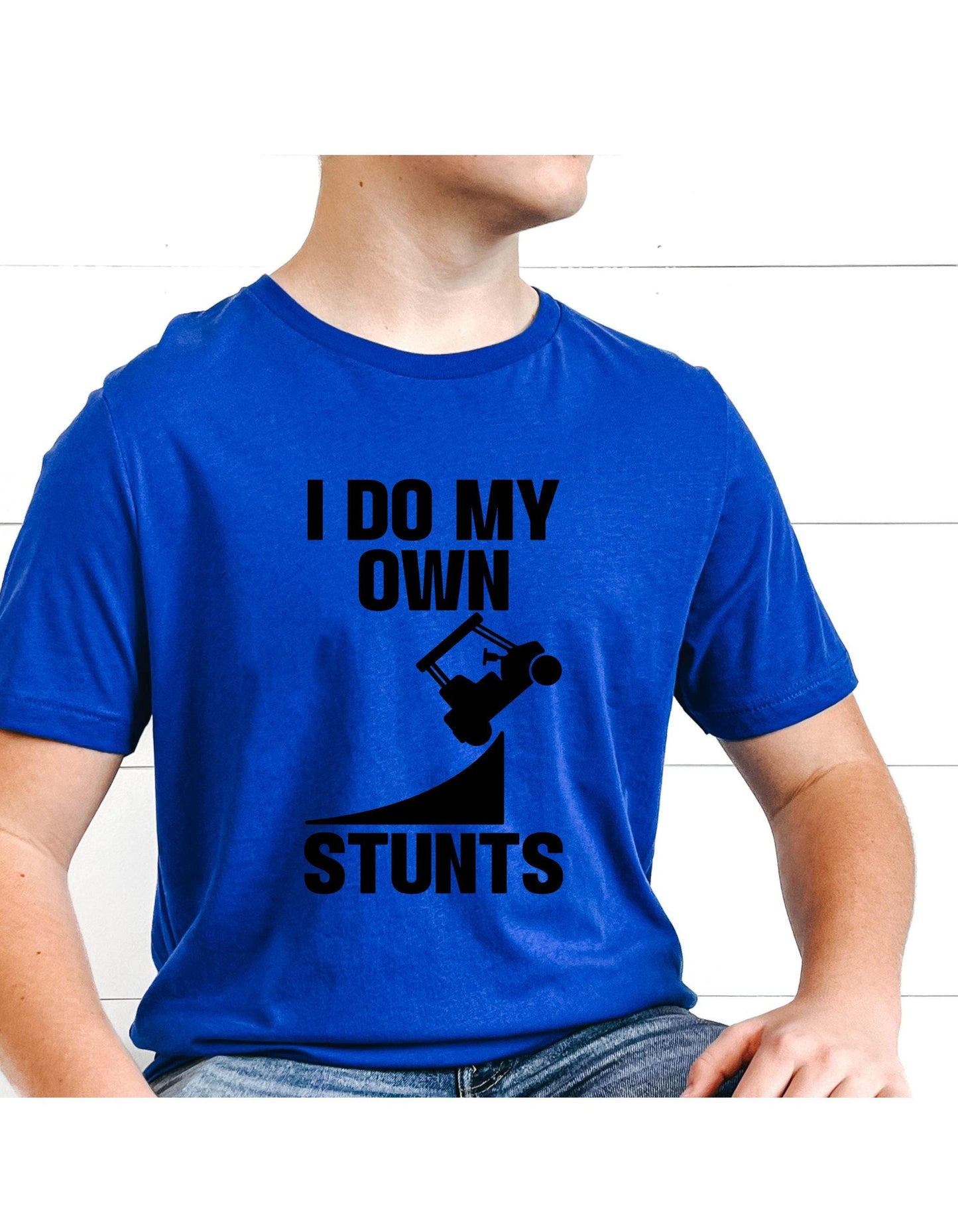 I Do My Own Stunts Golf Cart Graphic T-Shirt