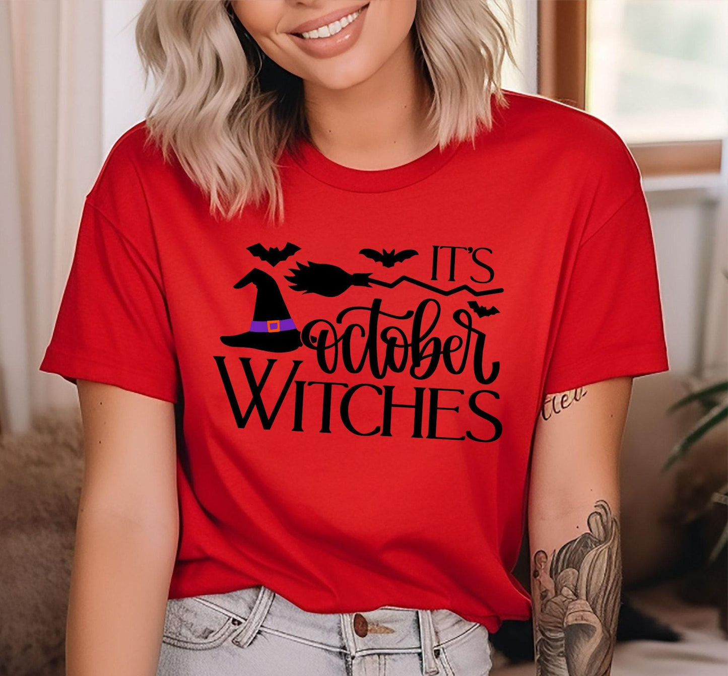 It's October Witches Women's Graphic T-Shirt