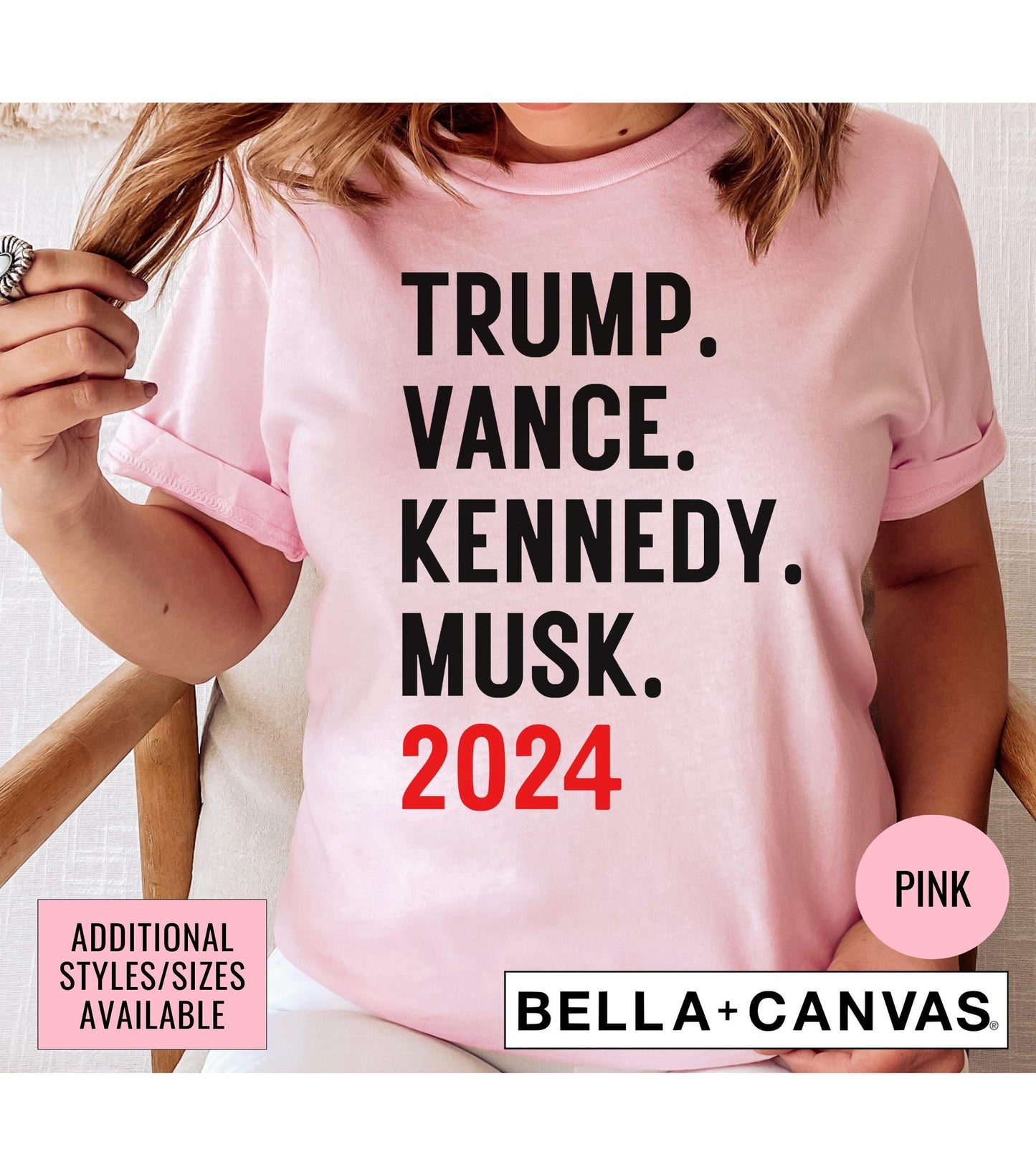 Trump Vance Musk Kennedy 2024 Graphic T-Shirt