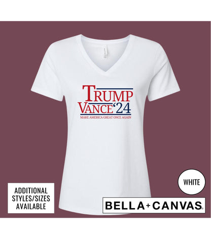 Make America Great Once Again Trump Vance 2024 President Graphic T-Shirt