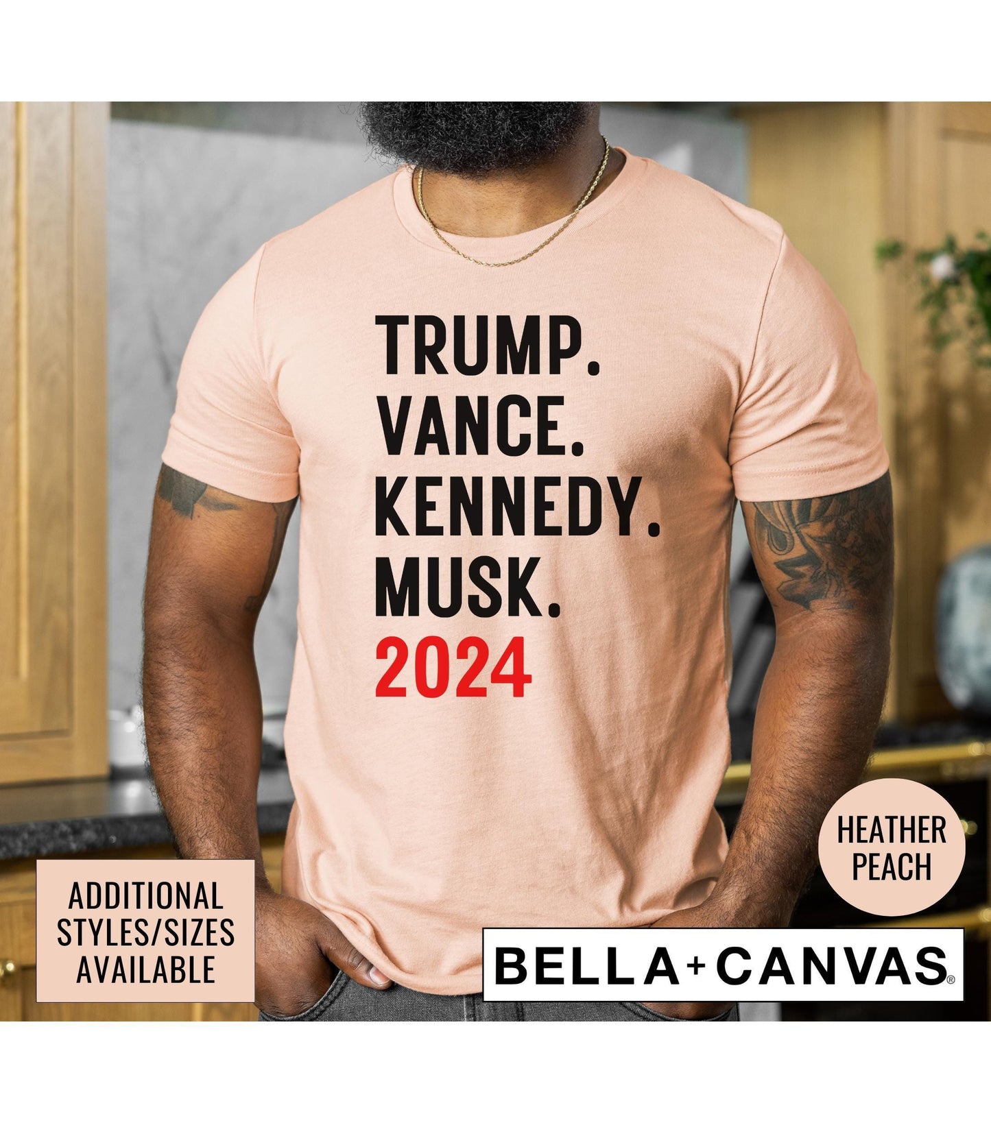 Trump Vance Musk Kennedy 2024 Graphic T-Shirt