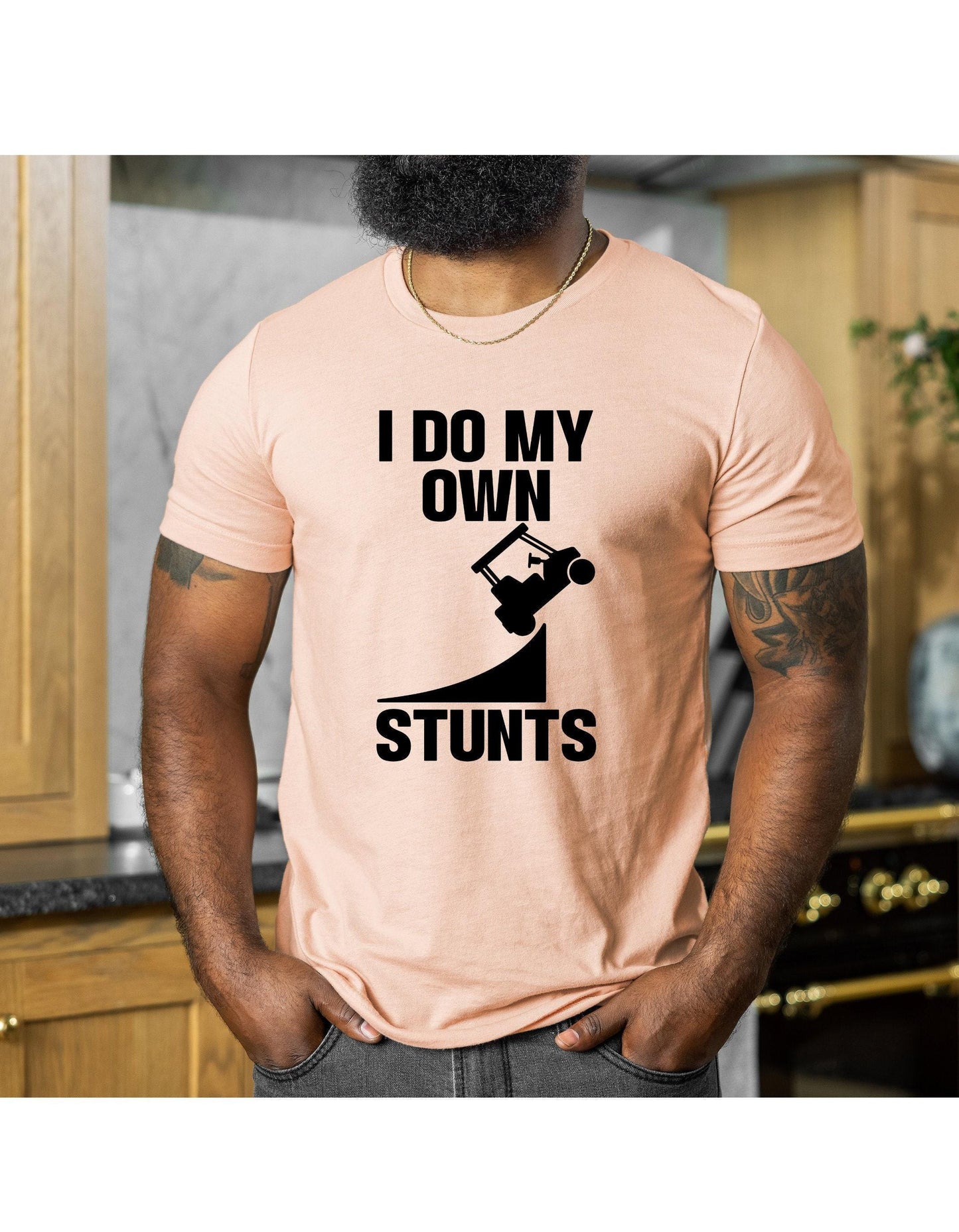 I Do My Own Stunts Golf Cart Graphic T-Shirt